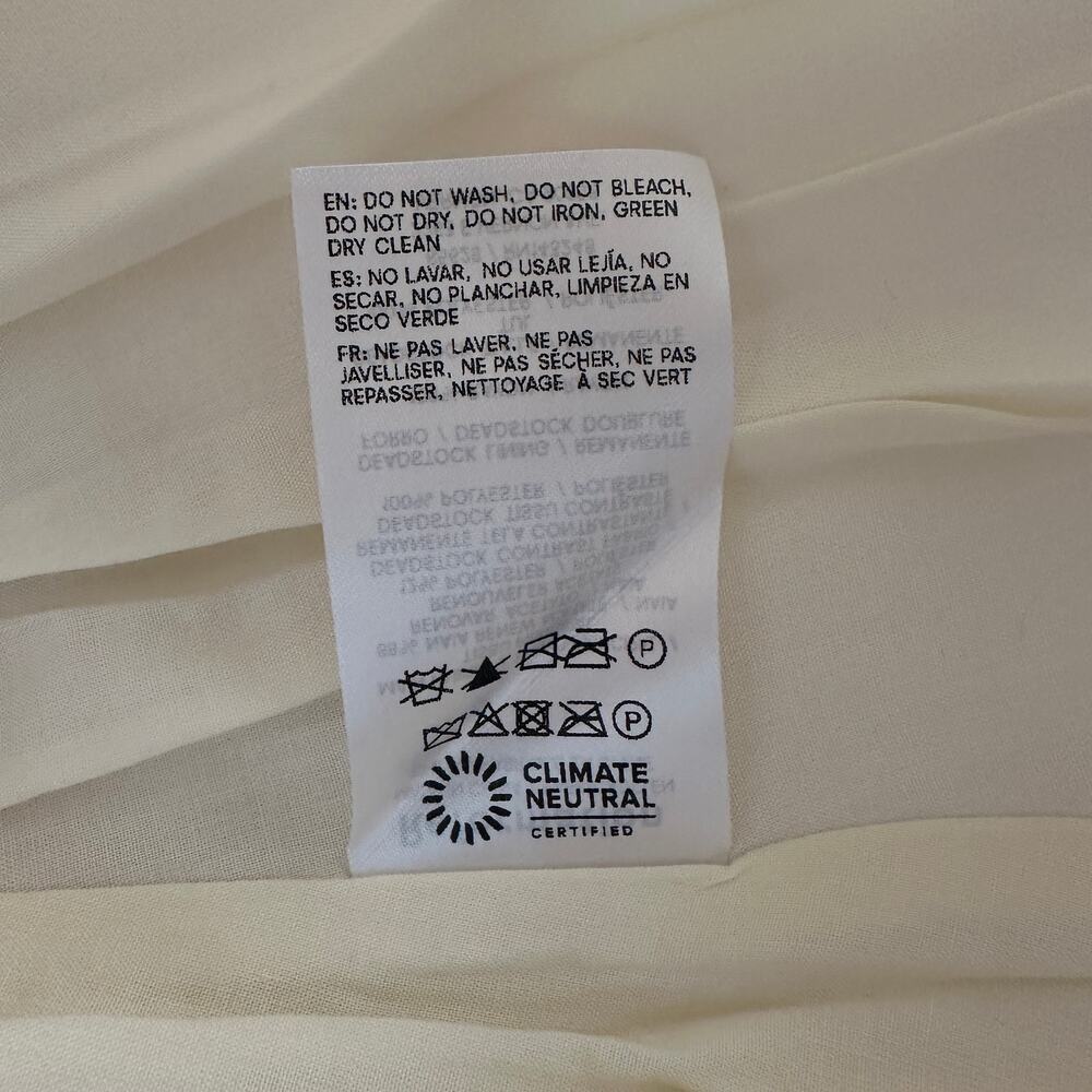 Reformation Rosy Dress Ivory NEW NWT - Picture 8 of 11